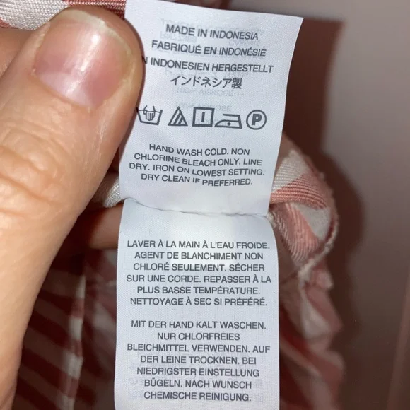 MADEWELL Studio Ruffle Hem Cecilia Stripe SZ: Medium - Picture 4 of 8